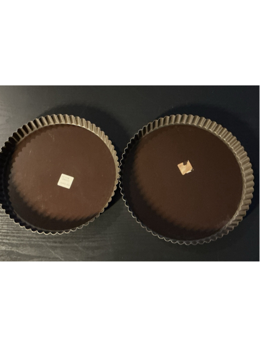 Vintage William Sonoma Grande Cuisine 9” & 10” Fluted Tart Pans France Lot Of 2